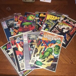Pile of old school comics